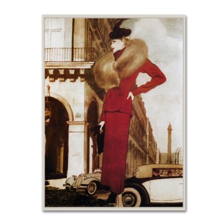Trademark Fine Art Vintage Lavoie 'Autodynamique 1937' Canvas Art, 24x32 ALI19980-C2432GG